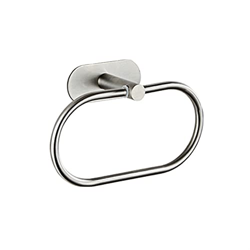 BQQQ Handtuchhalter, Handtuchaufhänger, Handtuchring ohne Nägel, Handtuchhalter aus gebürstetem Gold, Handtuchstange aus SUS304 für Badezimmer, Handtuchhalter für Badezimmer und Küche BQQQ Handtuchhalter, Handtuchaufhänger, Handtuchring ohne Nägel, Handtuchhalter aus gebürstetem Gold, Handtuchstange aus SUS304 für Badezimmer, Handtuchhalter für Badezimmer und Küche von BQQQ