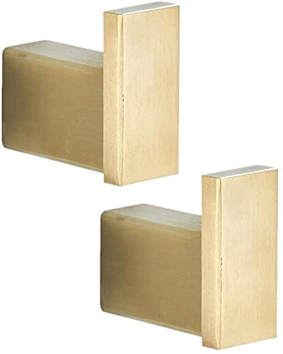BQQQ Handtuchhalter, gebürstetes Gold, Badezimmer-Zubehör-Sets, Handtuchhaken, Toilettenpapierhalter, Handtuchring, Handtuchstange, an der Wand montierter Handtuchhalter aus Edelstahl f von BQQQ
