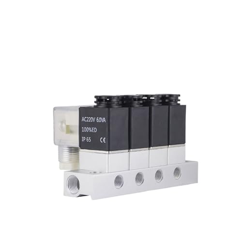 1 STÜCKE 10F 2V025-06 DC12V 24 V 220 V 110 V Pneumatisches Magnetventil 2 normal geschlossen Luftmagnetventil Patronenmagnetventil 2V025-08(DC12V no fittings) von BQSLUMLZU