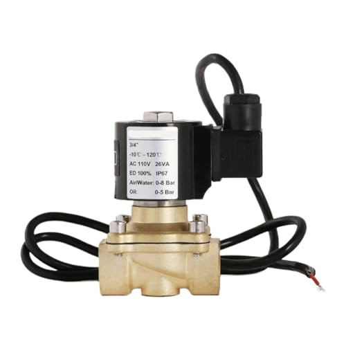 1 STÜCKE 3/4 "IP 67 Messing Elektrisches Magnetventil Unterwasserventil 110 V AC Normal Geschlossen(G-110V) von BQSLUMLZU