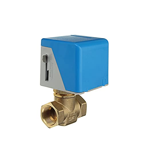 BQSLUMLZU 1/2 Quot; 3/4 Quot; 1 Quot; Motorisierte elektrische Messing-Kugelventile 2-Draht AC 220 V Zwei-Wege-Absperrventil 1 Stück(0.5 Inch) von BQSLUMLZU