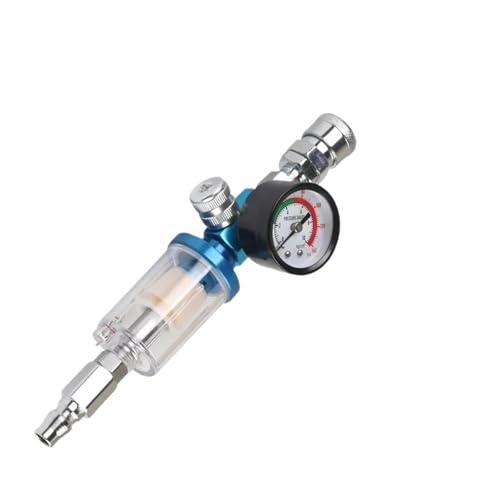 BQSLUMLZU 1/5 stück Euro Kompressor Spritzpistole Werkzeug Druck Teile 1/4 Zoll Öl Wasser Separator luftfilter Feuchtigkeit Falle(5 Pcs,AF+PF+SM+RG) von BQSLUMLZU