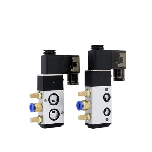 BQSLUMLZU 1 Pcs Pneumatische Magnetventil 4M210-08 Elektronische Ventil Schalter Ventil Batterie Ventil 4M310-10 Regelventil(4M210-08 AC220V) von BQSLUMLZU