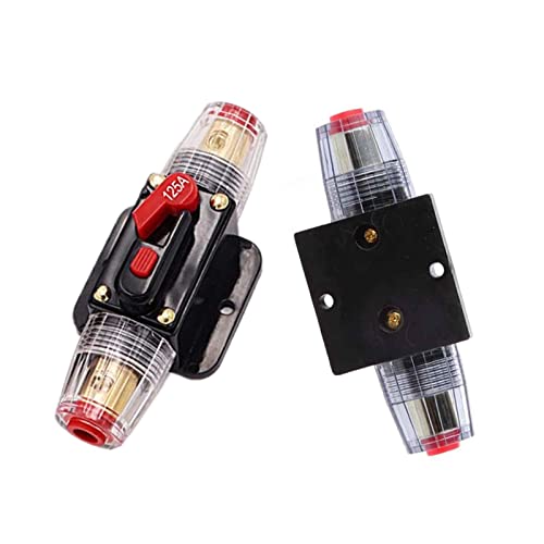 BQSLUMLZU 12V 24 Auto LKW Audio Leistungsschalter 20A 30A 40A 50A 60A 80A 100A 125A 150A Self-Recovery Sicherungshalter Modifizierter Sicherungsadapter(150a) von BQSLUMLZU