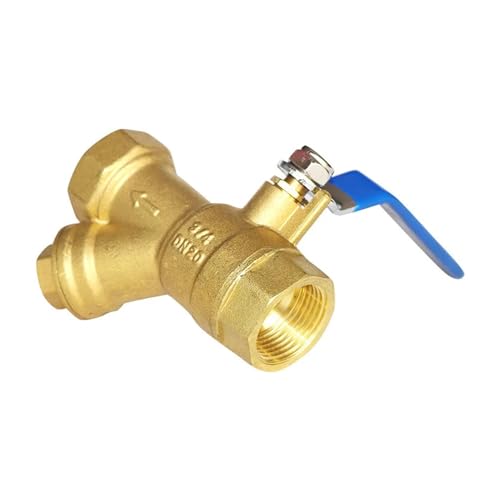 BQSLUMLZU 1PCS 1/2" 3/4" 1" 2" Filterkugelventil integrierter Y-Typ-Wasserkugelventilfilter aus Messing(0.75 Inch) von BQSLUMLZU