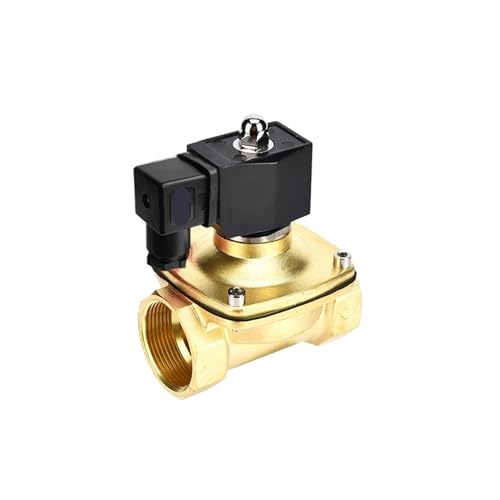 BQSLUMLZU 1PCS DN25 Messing IP65 wasserdichte Flüssigkeit Magnetventil Normalerweise Geschlossen Normalerweise Offen Magnetventil(24VDC-Normally Closed) von BQSLUMLZU