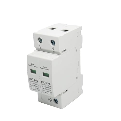 BQSLUMLZU 1Pcs AC SPD Surge Protector Niedrigen Spannung Verteilung 2P 3P 4P LBO Haushalt Ableiter Blitz gerät Schalter(2P AC) von BQSLUMLZU