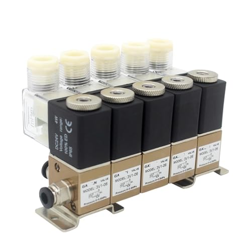 BQSLUMLZU 3V1-06 3/2 Wege Normalerweise Geschlossenes Pneumatisches Magnetventil Kombination Positive Und Negative Druck Universalsteuerung Saugnapf 1 Stücke(DC12V 8mm Fittings) von BQSLUMLZU