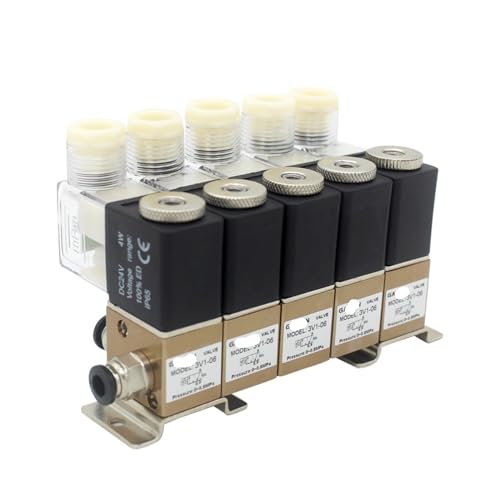 BQSLUMLZU 3V1-06 3/2-weg normalerweise geschlossen pneumatische magnetventil Kombination Positive und Negative Druck universal Control saugnapf(DC12V 4mm Fittings,6F) von BQSLUMLZU