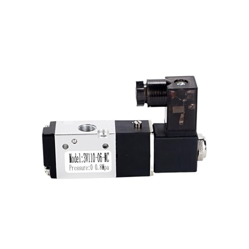 BQSLUMLZU 3V110-M5 3V110-06 3V210-08 3V120-06 3V320-10 3V420-15 1/8 "DREI-Weg pneumatische magnetventil mit draht DC12V DC24 AC110 AC220V(3V120-06) von BQSLUMLZU