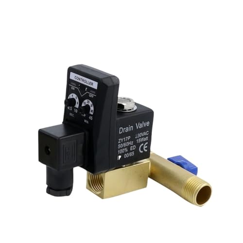 BQSLUMLZU Automatischer Ablass Elektronisches Ablassventil Zeitgesteuerter Ablass Gastankventil Luftpumpenmagnetventil(O) von BQSLUMLZU
