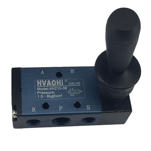 BQSLUMLZU Handventil Handventil 4H210 4R210 Magnetventil 4A230 Luftregelventil pneumatische Komponenten(4H210-08*Blue) von BQSLUMLZU