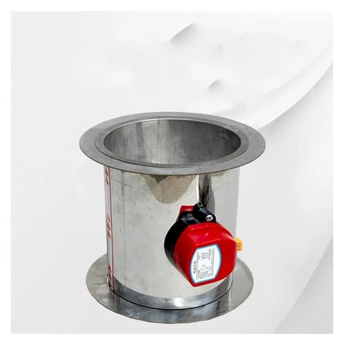 BQSLUMLZU Od51-250mm Edelstahl-Luftdämpferventil Elektrischer Luftkanal Motorisierter Dämpfer Doppelflansch-Schaltertyp Dämpfer(75mm) von BQSLUMLZU