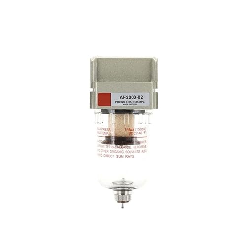 BQSLUMLZU mit Halterung AF3000-02 1/4 AF3000-03 3/8 Luftquellenprozessor Pneumatischer Pumpenfilter Öl-Wasser-Abscheider Automatische Entwässerung(AF2000-02) von BQSLUMLZU