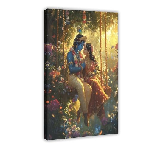 BQUWR Krishna-Poster auf Leinwand, Schlafzimmer, Dekoration, Landschaftsdekoration, Geschenk, 40 x 60 cm BQUWR Krishna-Poster auf Leinwand, Schlafzimmer, Dekoration, Landschaftsdekoration, Geschenk, 40 x 60 cm von BQUWR