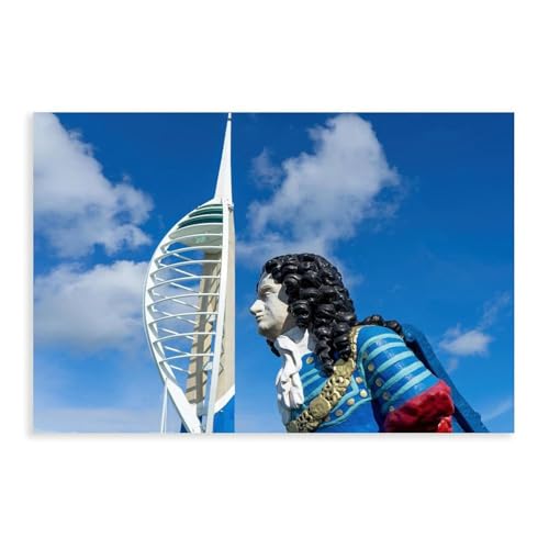 BQUWR Portsmouth Dreieck-Kunstposter auf Leinwand, Wandkunstdruck, Bild, Gemälde, 30 x 45 cm BQUWR Portsmouth Dreieck-Kunstposter auf Leinwand, Wandkunstdruck, Bild, Gemälde, 30 x 45 cm von BQUWR