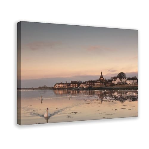 Poster auf Leinwand, Motiv: Sonnenaufgang am Boshem Pier, 60 x 90 cm Poster auf Leinwand, Motiv: Sonnenaufgang am Boshem Pier, 60 x 90 cm von BQUWR