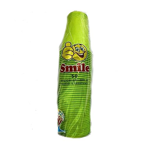 BR. IT. SRLS Smile Farbe: Grün, 200 cc, 50 Stück, wie abgebildet von BR. IT. SRLS
