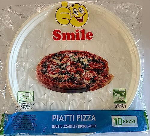 BR. IT. SRLS Smile Pizzateller 10 Stück, wie abgebildet von BR. IT. SRLS