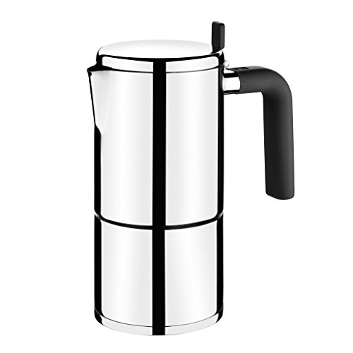 BRA Bali | Italienische Kaffeemaschine, Edelstahl, 18/10, 10 Tassen, 10 cm von BRA
