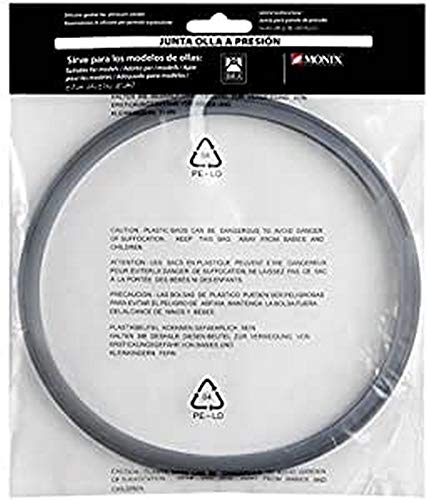 BRA A990932 Silikon-Dichtung für Schnellkochtöpfe der Marken Bra und Monix 9L cm grau von BRA