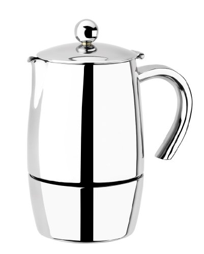 BRA isogona Magna Edelstahl 6 Tassen Kaffeebereiter, Silber, 6 Cups von BRA