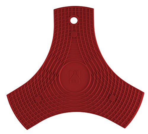 BRA Safe Multifunktionaler Silikon-Untersetzer, rot, 27 cm, 2-Einheiten von BRA