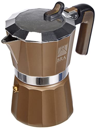 BRA Titanium Kaffeemaschine Aluminium, 3 Tassen, Schwarz Titan BRA Titanium Kaffeemaschine Aluminium, 3 Tassen, Schwarz Titan von BRA