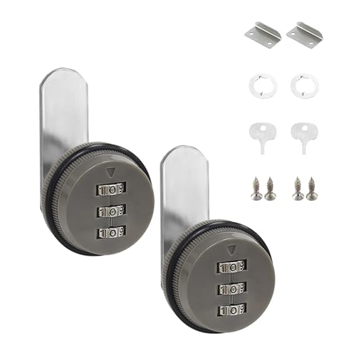 2er Set Praktische 3-stellige Kombination für Schränke und Briefkästen Stabil Ohne Zinken Legierung Einfache Installation 2er Set Praktische 3-stellige Kombination für Schränke und Briefkästen Stabil Ohne Zinken Legierung Einfache Installation von BRABOSTON