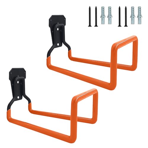 BRABOSTON Effizientes Metall-Schlauchhalter, Wandhalterung, rostbeständig, Wasserhaken-Set für den Innen- und Außenbereich, Garage, Hof-Management, 2 Stück von BRABOSTON