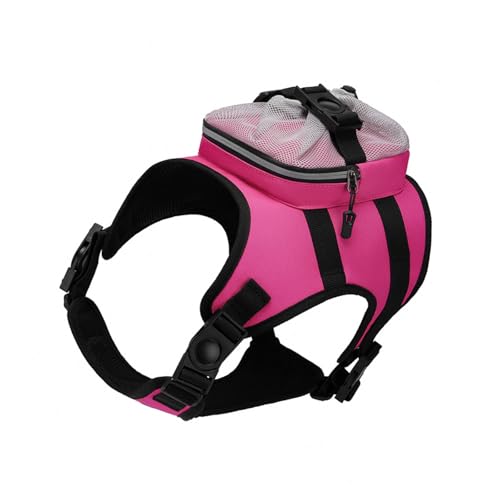 BRABOSTON Verstellbare Trainingsweste für Hunde, Rucksackgürtel, bequemes Hundegeschirr für große Hunde, Rucksack verstellbar von BRABOSTON