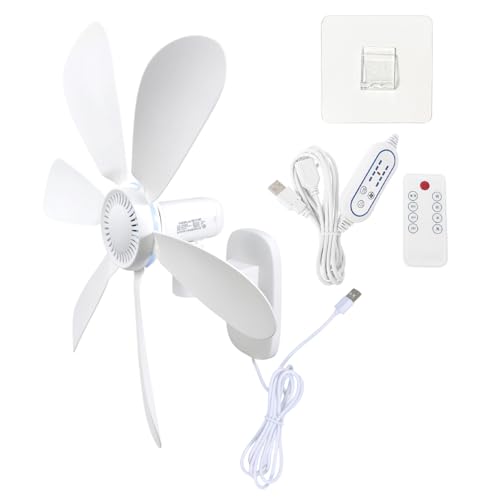 BRABOSTON Wandmontierter USB-Ventilator mit Fernbedienung, 8-Stunden-Timer und 4 Geschwindigkeiten, für Schlafzimmer, Büro, Garage, leises, platzsparendes Design, verstellbarer Winkel, Wandventilator BRABOSTON Wandmontierter USB-Ventilator mit Fernbedienung, 8-Stunden-Timer und 4 Geschwindigkeiten, für Schlafzimmer, Büro, Garage, leises, platzsparendes Design, verstellbarer Winkel, Wandventilator von BRABOSTON