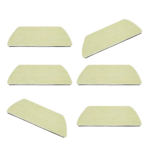 BRABOSTON Wischmopp-Pad, Roboter-Staubsauger, waschbar, Bodenwischtuch, Stofftextur, geeignet für RV2820, maschinenwaschbar, 6 Stück von BRABOSTON