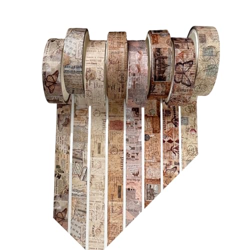 Dekoratives Klebeband, ästhetisches Abdeckband für Scrapbooking, Tagebuch, Notizbuch, Fotorahmen, Verpackungspapier, 8 Stück Dekoratives Klebeband, ästhetisches Abdeckband für Scrapbooking, Tagebuch, Notizbuch, Fotorahmen, Verpackungspapier, 8 Stück von BRABOSTON