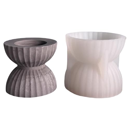 Gestreifter Trichterhalter, Silikonformen, Trichter, Teelichthalter, Silikon, für Epoxidharz, Urlaubsdekoration, Teelichtformen von BRABOSTON