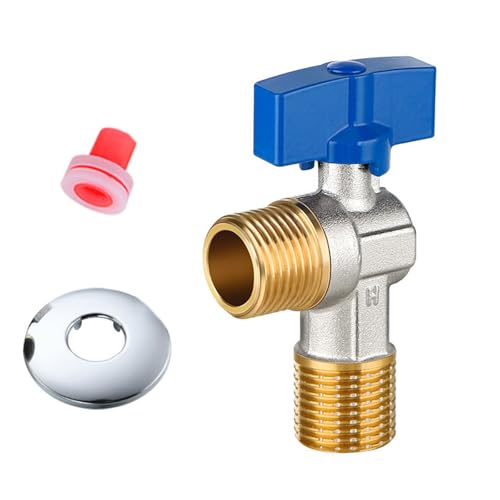 Professionelle Messing-Absperrventile, 1,3 cm, große Kapazität, schwere Kupfer-Wasserabschaltung für Badezimmer, Küche, einfache Installation, Kupferrohr von BRABOSTON