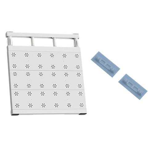 Stabiler Kleiderständer aus Karbonstahl mit verstellbaren Schichten, einziehbare Regale für maximalen Stauraum in kleinen Räumen, Badezimmer-Aufbewahrungsregal von BRABOSTON