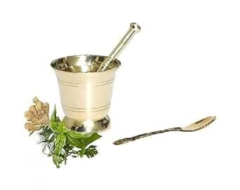 BRACOP Mörser und Stößel 2er-Set für Ingwer und Knoblauch Hamam Dasta Gemüsezerkleinerer aus Messing manuelle Mahlen von Gewürzen Kräutern und Pfeffer handgefertigter Mörser und Stößel aus Metall. BRACOP Mörser und Stößel 2er-Set für Ingwer und Knoblauch Hamam Dasta Gemüsezerkleinerer aus Messing manuelle Mahlen von Gewürzen Kräutern und Pfeffer handgefertigter Mörser und Stößel aus Metall. von BRACOP
