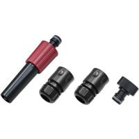 4 tlg. Gartenbrause-Set 1/2' schwarz/rot von BRADAS