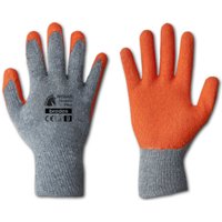 Arbeitshandschuhe Latexbeschichtung orange Classic Plus 10 - Grau von BRADAS