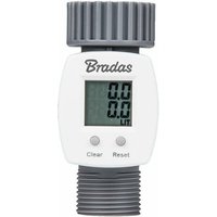 Digitaler Wasserzähler 3/4" lcd Bradas WL-3110 Wasseruhr white line von BRADAS