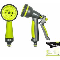 Lime Edition Gartenbrause mit 8 Funktionen von BRADAS