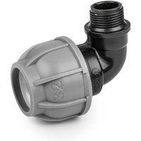 Winkel für PE-Rohre mit Außengewinde 25 mm - 1/2" Winkel für PE-Rohre mit Außengewinde 25 mm - 1/2" von BRADAS