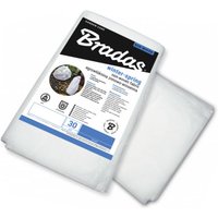 Bradas - Wintervlies weiß 30g/m², UV-Beständig 1,1 x 5m (5,5m²) von BRADAS