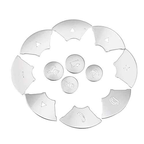 BRADOC Car Interior Steering Wheel Button Switch Order Cover Sticker for W204 W212 W221 X204 C200 C250 von BRADOC