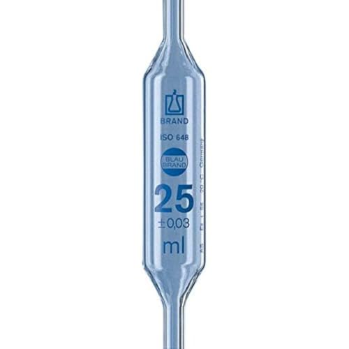 Vollpipette, BLAUBRAND, Klasse AS, DE-M gekennz. 8 ml, 1 Marke, blau grad., DIN EN ISO 648, AR-GLAS von BRAND