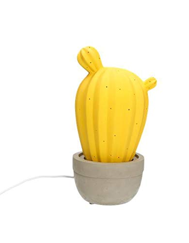 BRANDANI 53384 Lampe Cactus Gelb Und Sand Porzellan von BRANDANI