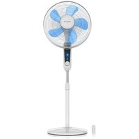 Brandson Standventilator Silent mit Fernbedienung und Display, mobiler Lüfter, Oszillation 80°, 60 Watt, Ventilator leise, Höhe verstellbar von BRANDSON