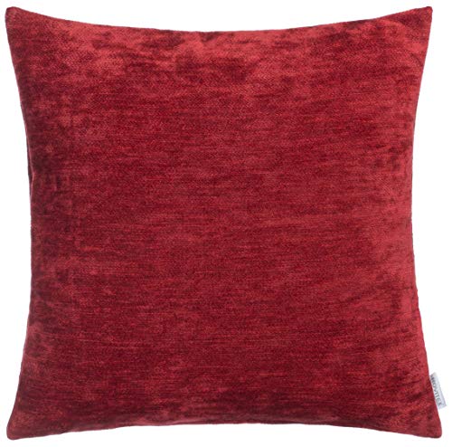 Brandsseller Dekokissen Borneo|Zierkissen|Kissenbezug|Kissenhülle|Mit Füllung|Größe: ca.40 x 40 cm|Farbe: Bordeaux-Rot von Brandsseller