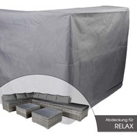 Abdeckhaube Poly Rattan Gartenmöbel Relax 270x205x70cm - Brast von BRAST